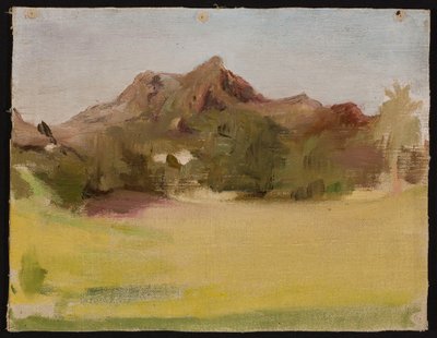 Landschaft mit Bergen. Aus der Reise nach Indien av Jan Ciągliński