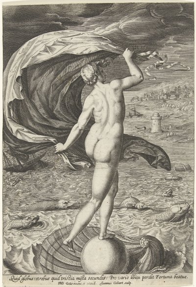 Fortuin (Fortuna) av Jan Collaert (II)