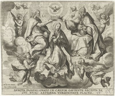 Kroning av Maria av Jan Collaert (II)