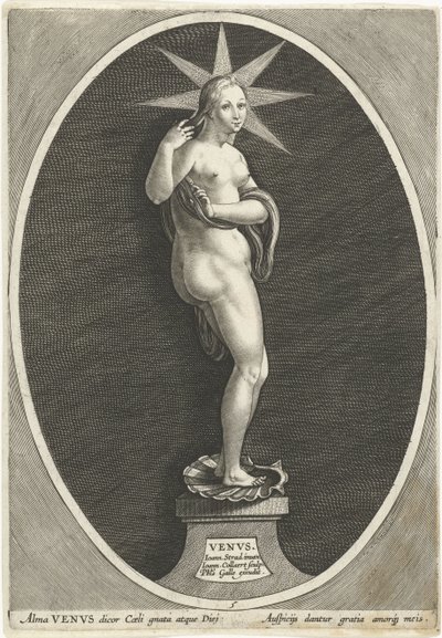 Venus Venvs (tittel på objekt) Zeven the good planet (serietittel) Septem Planetae (serietittel) av Jan Collaert (II)