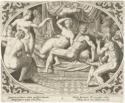 Venus og Mars fanget i utroskap Venus og Mars (serietittel) av Jan Collaert (II)