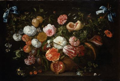 En krans av blomster av Jan Davidsz de Heem