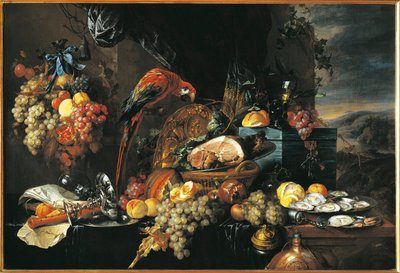 Stilleben (olje på lerret) av Jan Davidsz de Heem