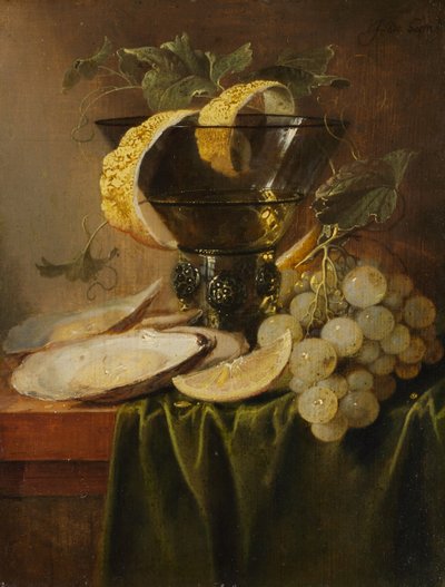 Stilleben med et glass og østers, ca. 1640. av Jan Davidsz de Heem