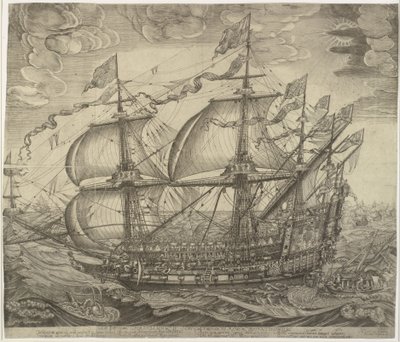 Krigsskipet Trekroner av Jan Diricks van Campen