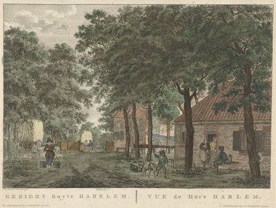 Ansikt utenfor Haarlem Gezigt buyten Harlem / vue de Hors Harlem (tittel på objekt) av Jan Evert Grave