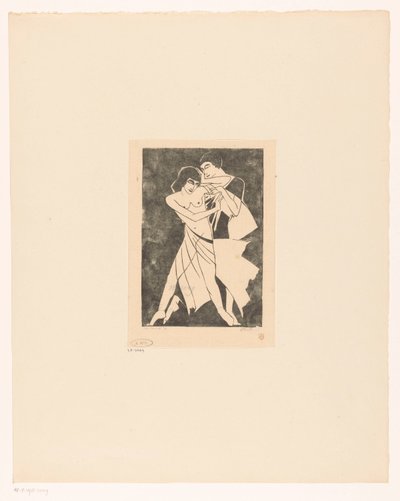 dansende par av Jan Frank (signed by artist)