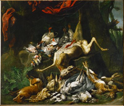 Stilleben av rikt vilt (maleri på lerret) av Jan Fyt