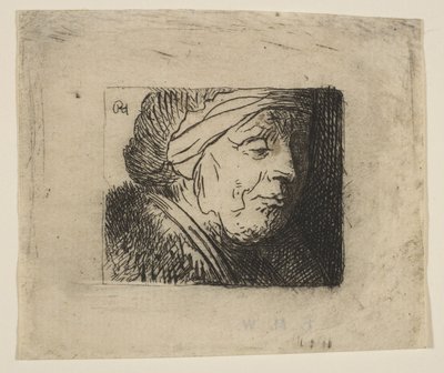 Leder for en gammel kvinne, 1620-40. av Jan Georg van Vliet
