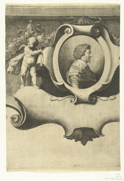 Beleiring av Breda (ark med portrett av Frederik Hendrik), 1637 av Jan Gerritsz. van Bronckhorst