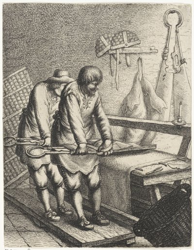 tøysakser Yrker (serietittel) av Jan Gillisz. van Vliet