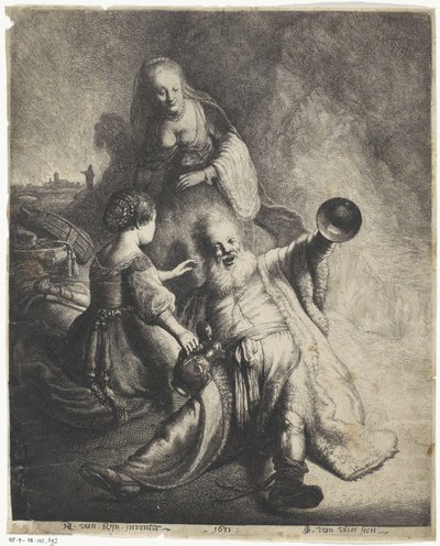 Lot og døtrene hans av Jan Gillisz. van Vliet