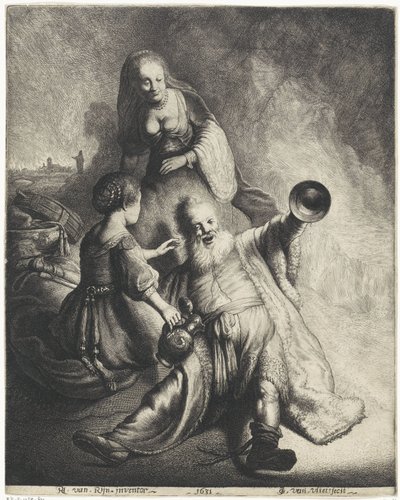 Lot og døtrene hans av Jan Gillisz. van Vliet