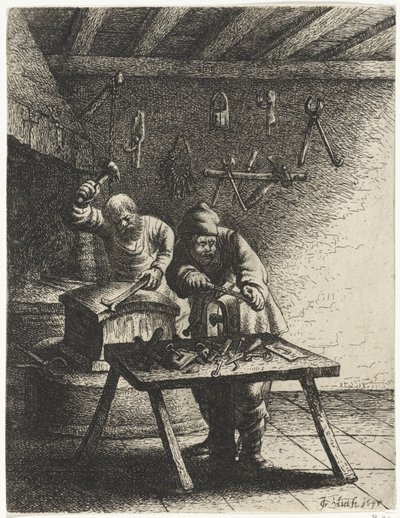 låsesmeder Yrker (serietittel) av Jan Gillisz. van Vliet