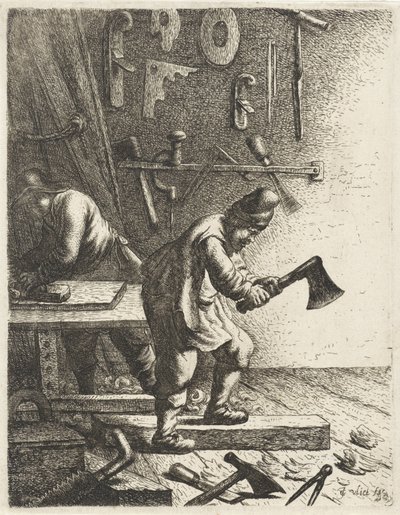 snekkere Yrker (serietittel) av Jan Gillisz. van Vliet