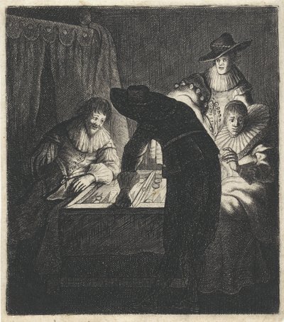 Tric-trac-spillere fra Candlelight Trekkspillere av Jan Gillisz. van Vliet