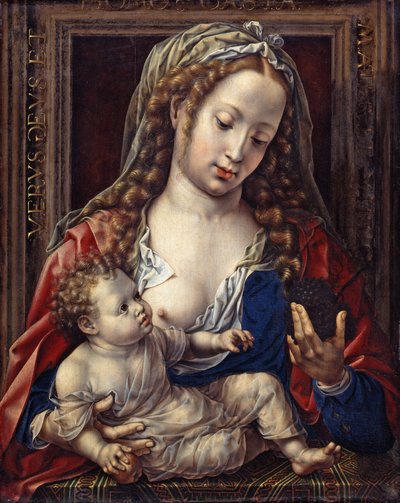 Tysk: Maria mit dem Kind Maria med Kristusbarnet av Jan Gossaert