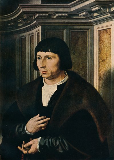 Mann med rosenkrans, c1525 av Jan Gossaert