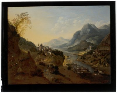 Elvelandskap av Jan Griffier