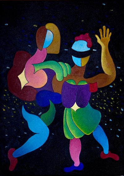 Carnival, 2007 (olje på lerret) av Jan Groneberg