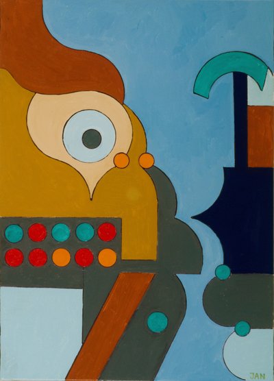 Elektrisitet, 2009 (olje på lerret) av Jan Groneberg