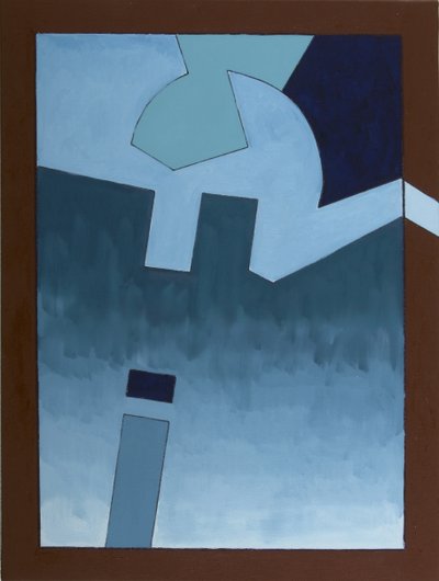 Fortress in the Morning Mist, 2008 (olje på lerret) av Jan Groneberg
