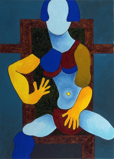 Girl with an Expensive Bikini, 2007b (olje på lerret) av Jan Groneberg