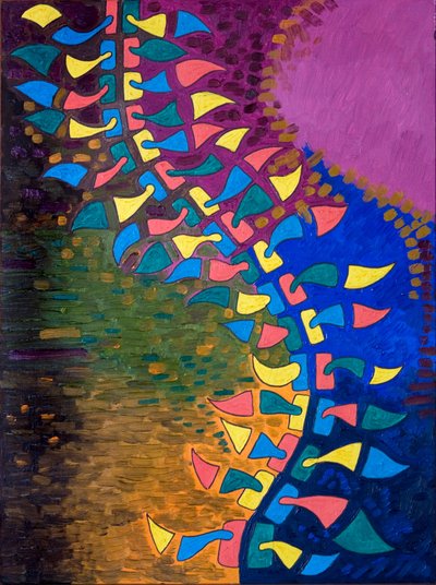 Spine in Ecstasy, 2006 (olje på tre) av Jan Groneberg