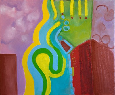 Tenderness of a Lightning, 2009 (olje på lerret) av Jan Groneberg