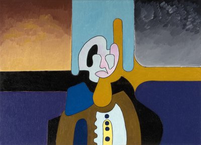 Den eldre fysikeren forstår ikke verden lenger, 2008 (olje på lerret) av Jan Groneberg