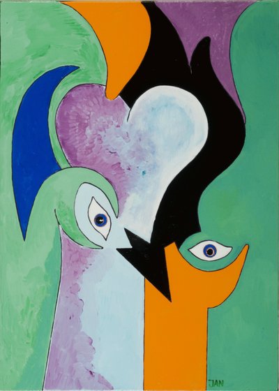 The Heart of the Beast, 2009 (olje på lerret) av Jan Groneberg