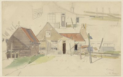 Studier av hus i Vinkenbuurt, Amsterdam av Jan H.L. Hanau