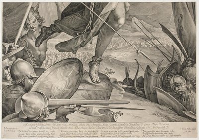 Bellona hjelper keiserens hær i en seier over tyrkerne av Jan Harmensz. Muller