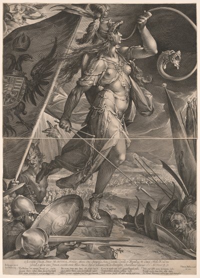 Bellona leder de keiserlige hærene av Jan Harmensz. Muller