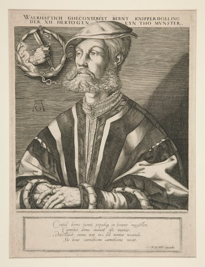 Bernhard Knipperdolling   1330988   no       norwegian Successfully Translated  Original: Charles of Blois captured at the Battle of La Roche-Derrien, ca 1470-1475. Translat: Charles of Blois captured at the Battle of La Roche-Derrien, ca 1470-1475. 119114 av Jan Harmensz. Muller