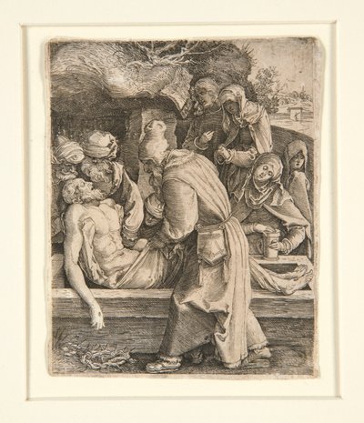 Entombment, fra The Passion av Jan Harmensz. Muller