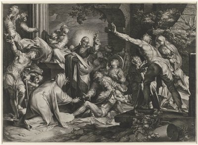 Oppdragelse av Lasarus av Jan Harmensz. Muller