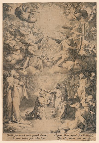 St. Johannes døper Kristus av Jan Harmensz Muller