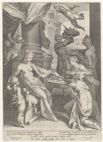 Venus hedret av nymfer og en faun av Jan Harmensz. Muller