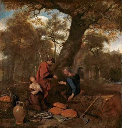 Erysichthon selger sin datter Mestra av Jan Havicksz. Steen
