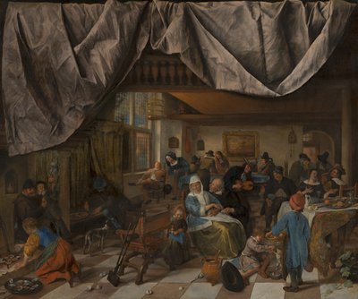 Menneskets liv, ca. 1665 av Jan Havicksz. Steen