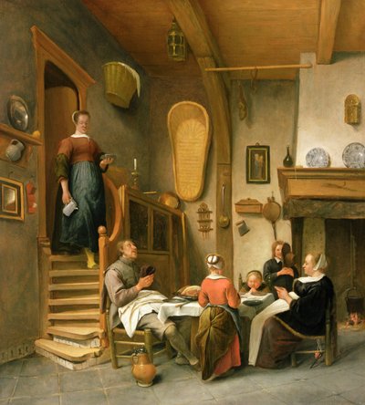 En familie som sier nåde av Jan Havickszoon Steen