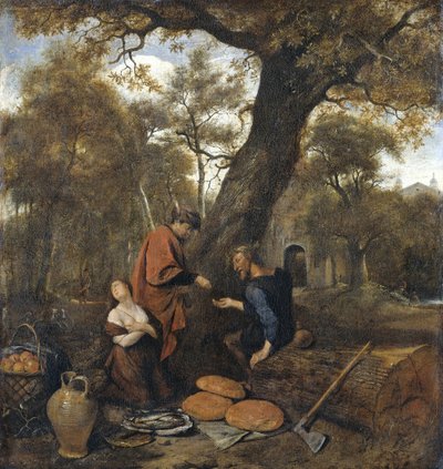 Erysichthon selger sin datter Mestra, 1660 av Jan Havickszoon Steen
