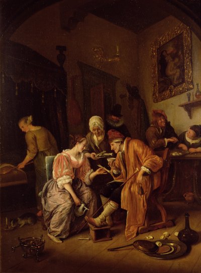 Syk gammel mann av Jan Havickszoon Steen