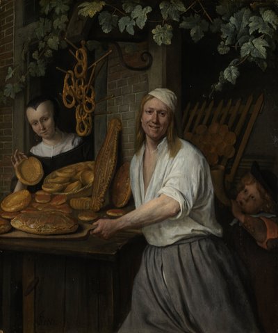 Bakker Arent Oostwaard og hans kone Catharina Keizerswaard, 1658 av Jan Havickszoon Steen