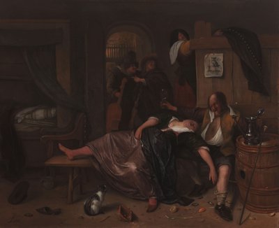 Det berusede paret, ca. 1655-65 av Jan Havickszoon Steen