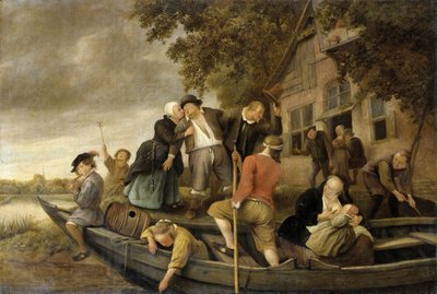 The Merry Homecoming, 1679 av Jan Havickszoon Steen