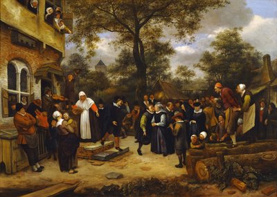 Landsby bryllup av Jan Havickszoon Steen