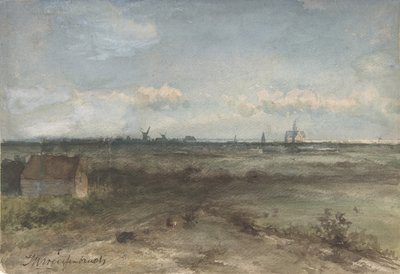 Utsikt over Haarlem fra sanddynene, midten av 1800-begynnelsen av 1900-tallet. av Jan Hendrik Weissenbruch