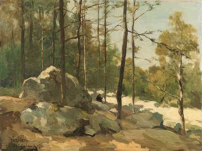 Skogrydding nær Barbizon. 1900 av Jan Hendrik Weissenbruch